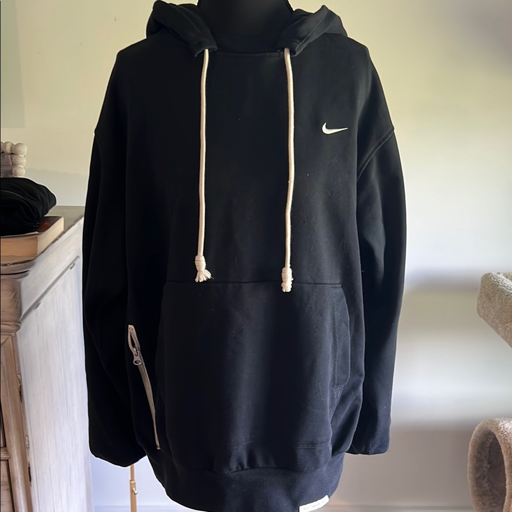 Nike Black Hoodie with White Accents